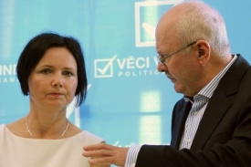 Kandidátka VV na primátorku Markéta Reedová a Josef Zieleniec.