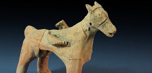 2750 let stará soška koně. (Clara Amit / Israel Antiquities Authority)