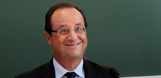 François Hollande ve své slabší chvilce.