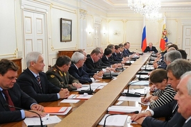 Schůze ruské Bezpečnostní rady. 