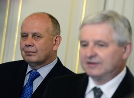 Ministr školství v demisi Dalibor Štys (vlevo).