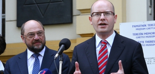Martin Schulz a Bohuslav Sobotka.