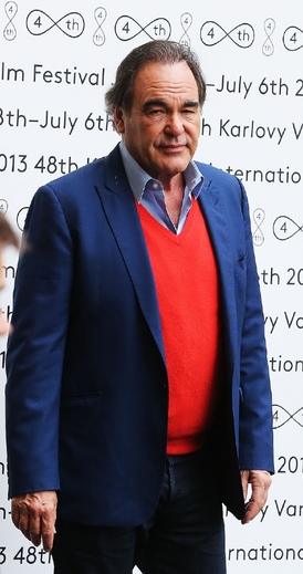 Známý americký režisér Oliver Stone na MFF v Karlových Varech.