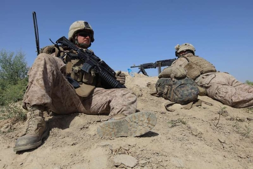 Američtí vojáci na jihu Afghánistánu.