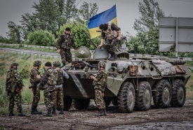 Vojáci na Ukrajině.