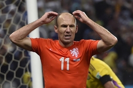 Zklamaný Arjen Robben.