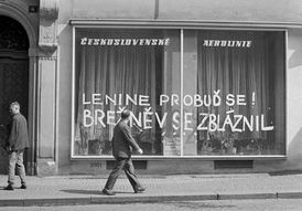 Srpnové dny roku 1968 v Praze.