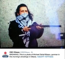 Kanadská televizní stanice oznámila jméno střelce. Podle CTV News jde o Michaela Zehaf-Bibeaua, Kanaďana alžírského původu.