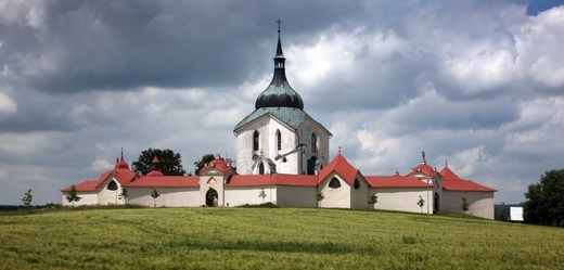 Santiniho poutní kostel na Zelené Hoře u Ždáru nad Sázavou.