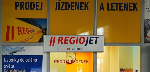 Prodejna Student Agency.