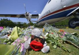 Uctění památky obětem letu MH17.