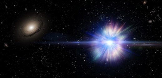 Výbuch osamělé supernovy, jak si ho představuje kreslíř NASA.