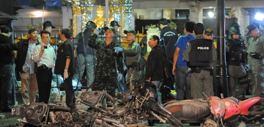 Po výbuchu v Bangkoku.