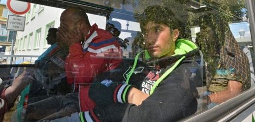 Uprchlíci v autobusu (ilustrační foto). 
