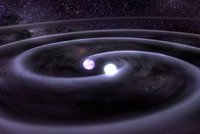 Gravitační vlny, silné dost na to, aby se daly zachytit, vyzařují dvojice navzájem se obíhajících velmi hmotných objektů, třeba černých děr nebo neutronových hvězd.
