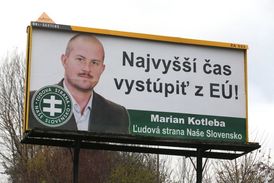 Marián Kotleba na billboardu.