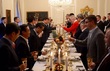 Přípitek na úvod slavnostní večeře v Lánech pořádané panem prezidentem na počest prezidenta ČLR.