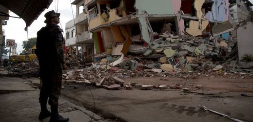 Ekvádor po zemětřesení.