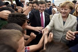 Vítání Angely Merkelové.