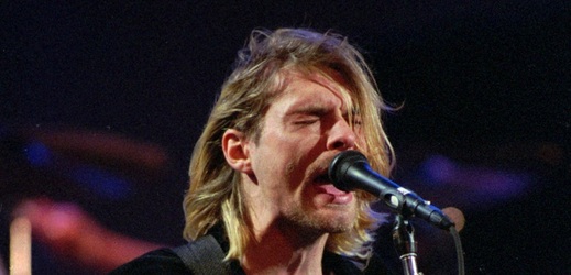 Zpěvák Nirvany Kurt Cobain. 
