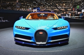 Bugatti Chiron na ženevském autosalonu.