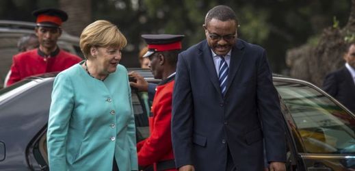 Angela Merkelová na návštěvě v Etiopii. 