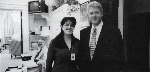 Bill Clinton a Monika Lewinská, 1995.