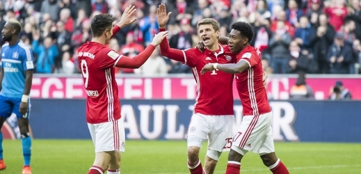 Fotbalisté Bayernu Mnichov deklasovali Hamburk.
