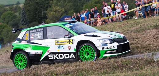 Jezdec rallye Jan Kopecký vyhrál pošesté v kariéře a potřetí za sebou Barum rallye Zlín.