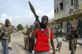 Islamističtí rebelové v Mogadišu (ilustrační foto)
