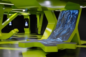 Interiér výstavy Level Green navrhli tvůrci z J. H. Mayer Architects.