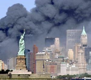Kouř na Manhattanem 11. září 2001