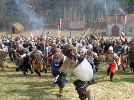 &Scaron;erm&iacute;ři zam&iacute;ř&iacute; na Libu&scaron;&iacute;n.