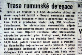 Kudy projede Prahou soudruh Ceausescu?
