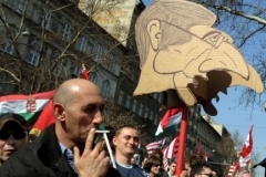 Budapešť - demonstrace
