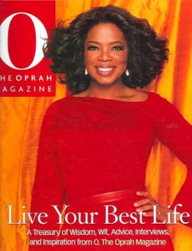 Oprah Winfreyová na titulce svého časopisu.
