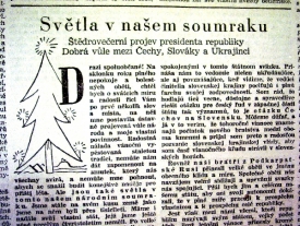 1939 - Z projevu Emila Háchy.