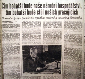 1959 - Z projevu Antonína Novotného.