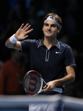 Světová tenisová jednička Roger Federer.