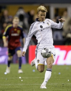David Beckham ve finále zámořské MLS proti Real Salt Lake.
