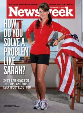 Palinová na obálce Newsweeku.
