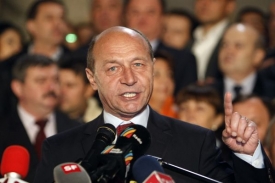 Dosavadní rumunský prezident Traian Basescu.