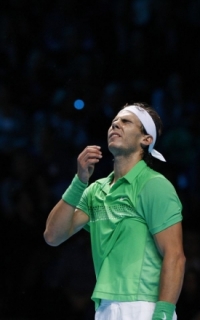 Rafael Nadal v Londýně na Turnaji mistrů zklamal.
