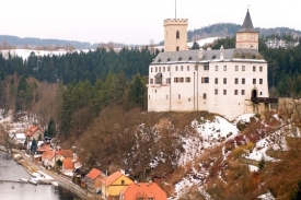 Jihočeský hrad Rožmberk.