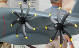 Model unikátních motorů Airbusu A400M.