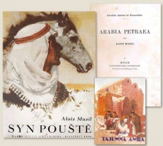 Ukázka knih Aloise Musila.
