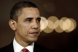 Barack Obama při projevu po prosazení jeho reformy.