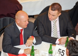 Šéfové českého fotbalu Ivan Hašek (vlevo) a Jindřich Rajchl.