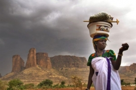 Domorodka v exotickém Mali.