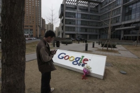 Opuštěná centrála Google v čínském Pekingu.